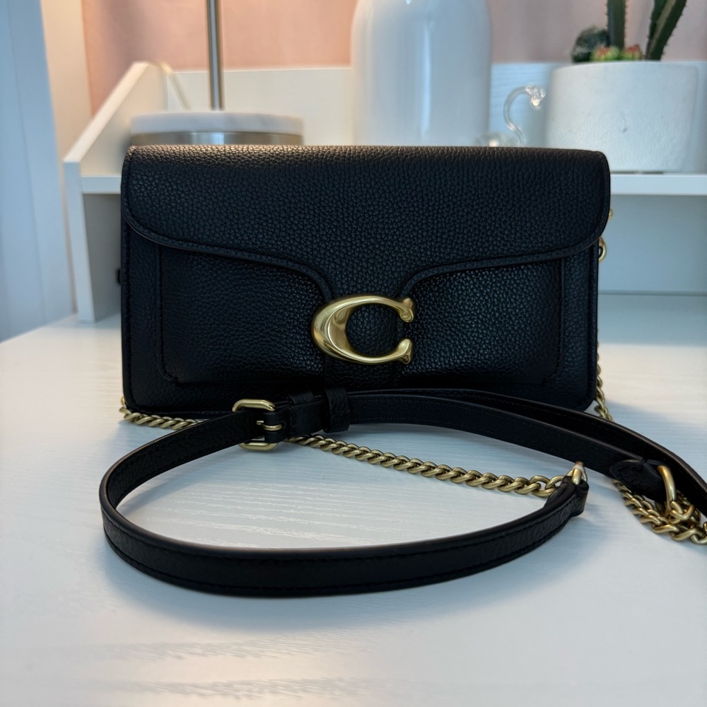 Coach Tabby Mini Pebble-Leather Crossbody Bag - Picture 5 of 8